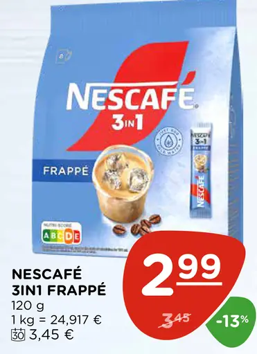Nescafé 3in1 Frappé instantný kávový nápoj
