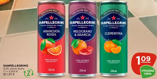 Sanpellegrino Aranciata Rossa plechovka