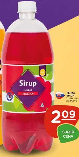 Terka sirup príchuť malina