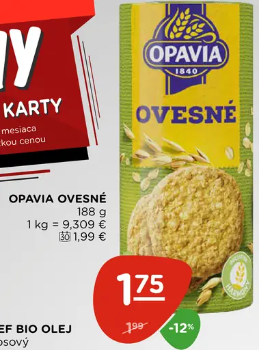 Opavia ovsené sušienky
