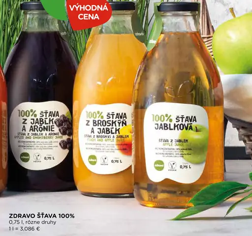 Zdravo 100% jablková šťava