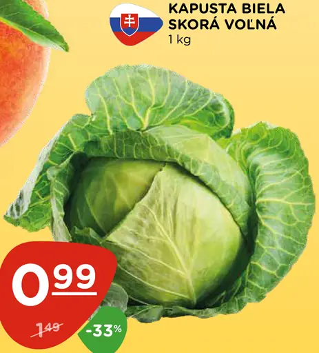 Kapusta biela skorá voľná