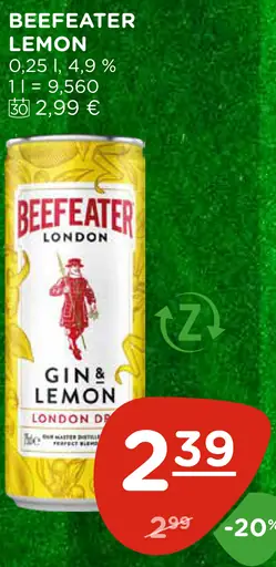 Beefeater Lemon gin & lemon mix plechovka