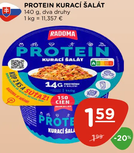 Proteín kurací šalát