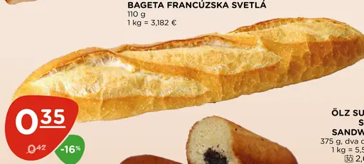 Bageta francúzska svetlá