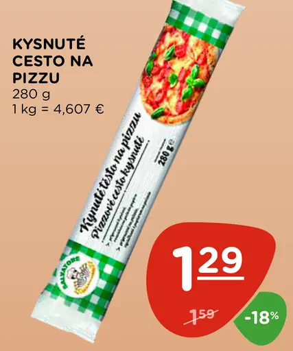 Kysnuté cesto na pizzu