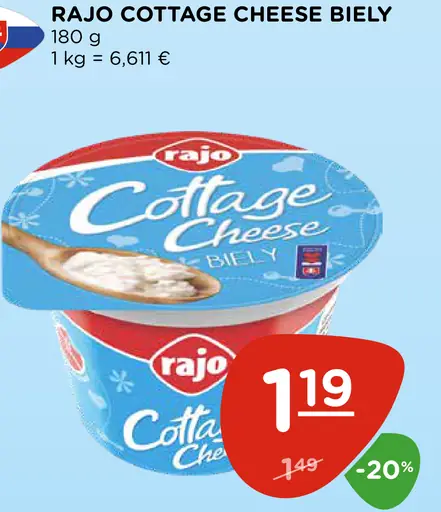 Rajo Cottage Cheese biely