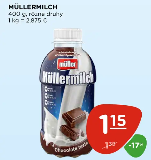 Müllermilch mliečny nápoj
