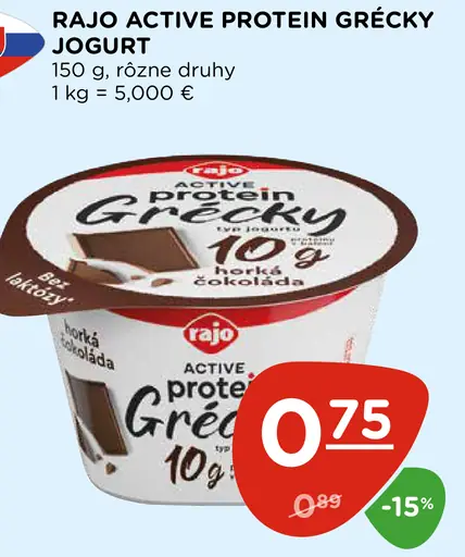 Rajo Active Protein Grécky jogurt