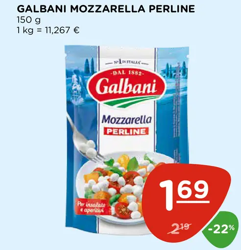 Galbani mozzarella Perline