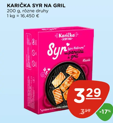 Karička syr na gril