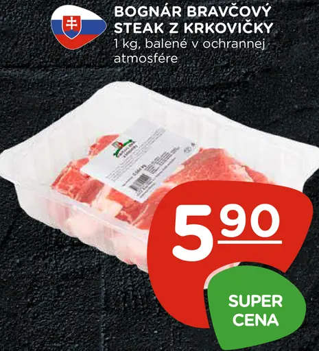 Bognár bravčový steak z krkovičky
