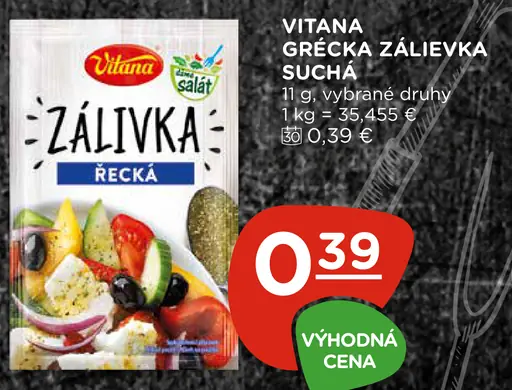 Vitana grécka zálievka suchá
