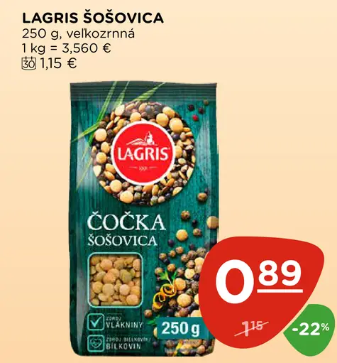 Lagris Šošovica veľkozrnná