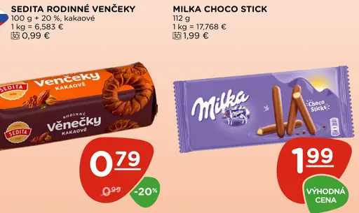 Sedita Rodinné venčeky kakaové sušienky