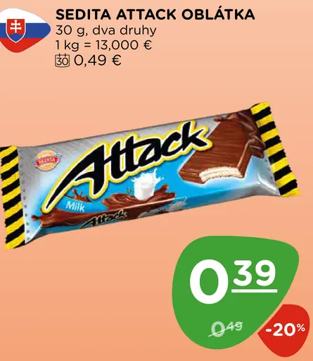 Sedita Attack oblátka