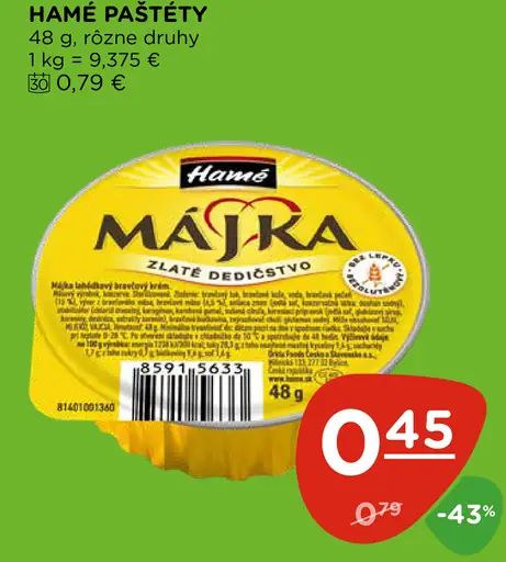 Hamé paštéty