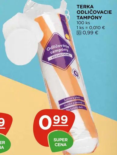 Terka odličovacie tampóny