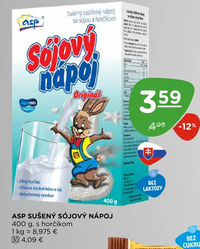 ASP sušený sójový nápoj s horčíkom