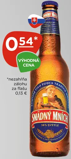 Šmädný Mních pivo