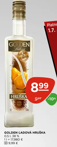 Golden ľadová hruška destilát