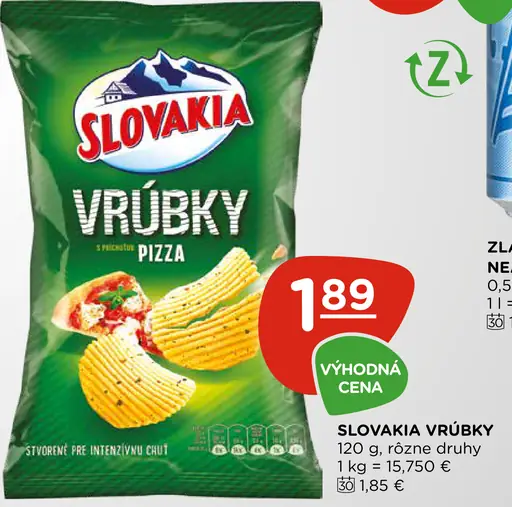 Slovakia Vrúbky pizza chipsy