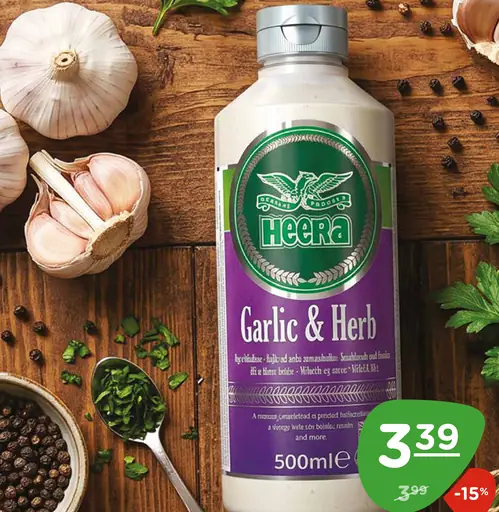 Heera omáčka Garlic & Herb