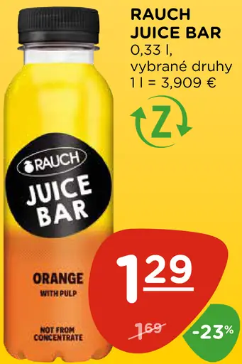 Rauch Juice Bar Orange džús