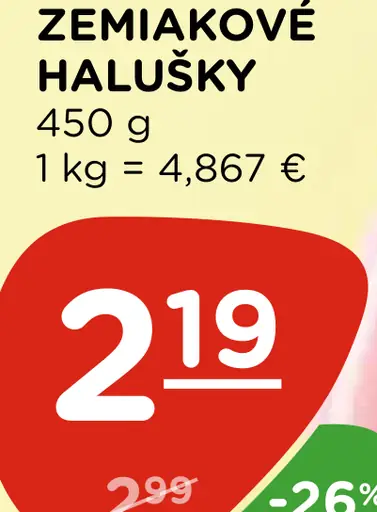 Moderná gazdinka zemiakové halušky