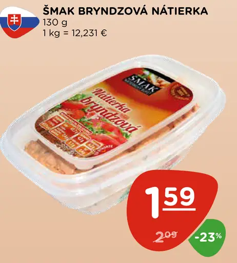 Šmak nátierka bryndzová