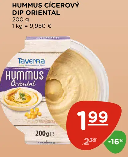 Taverna hummus cícerový dip oriental