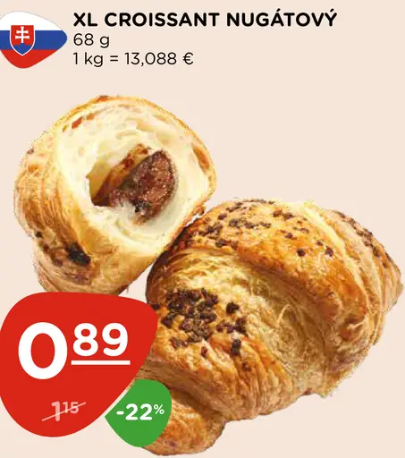 XL Croissant Nugátový