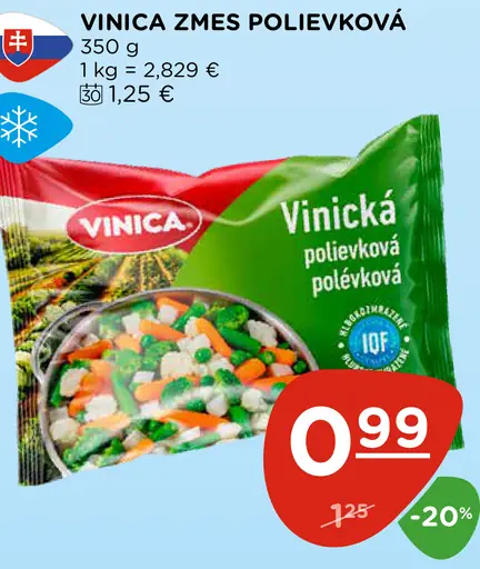 Vinica zmes polievková mrazená zelenina
