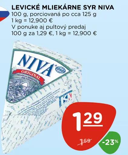 LEVICKÉ MLIEKÁRNE Syr Niva