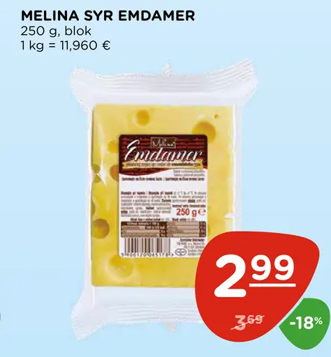 Melina syr Eidam