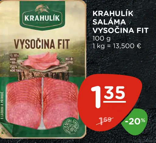 Krahulík saláma Vysočina Fit