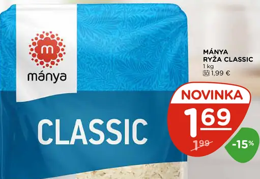 Mánya ryža classic