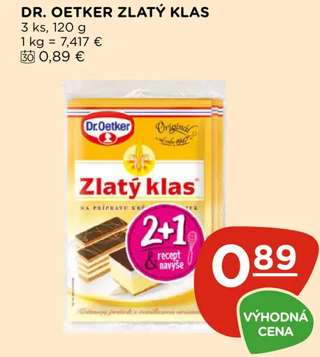 Dr. Oetker Zlatý klas pudingový prášok