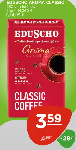 Eduscho Aroma Classic pražená mletá káva