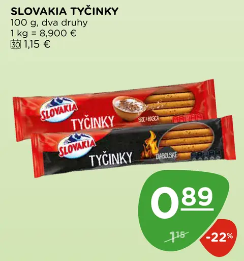 Slovakia tyčinky slané pečivo