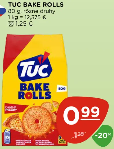 Tuc Bake Rolls slané sucháre