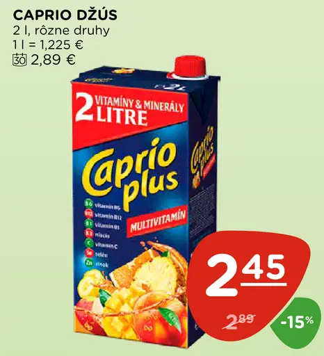 Caprio Plus džús multivitamín
