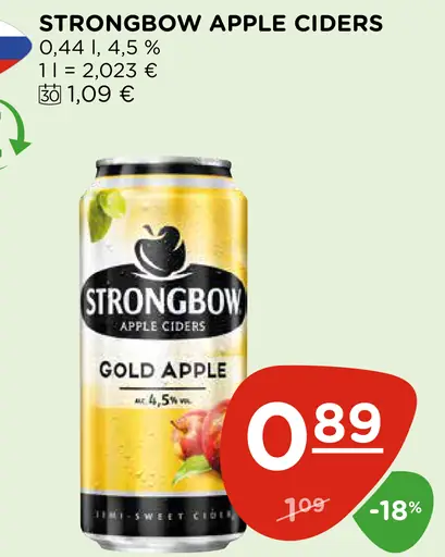 Strongbow Apple Ciders Gold Apple plechovka