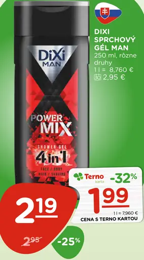 Dixi Man sprchový gél X Power Mix 4 v 1