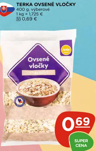 Terka Ovsené vločky výberové