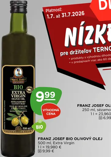 Franz Josef Bio Olivový Olej Extra Virgin