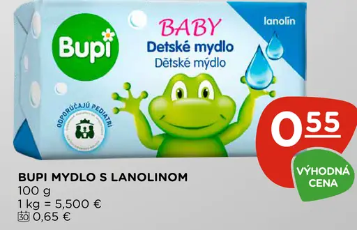 Bupi Baby detské mydlo lanolínové