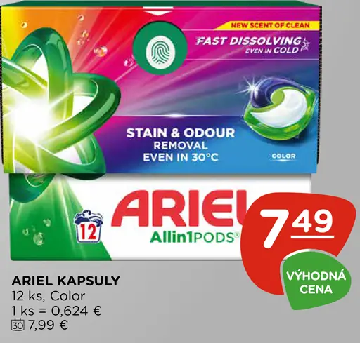 Ariel Allin1 PODS kapsuly na pranie Color