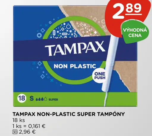 Tampax Non-Plastic Super tampóny