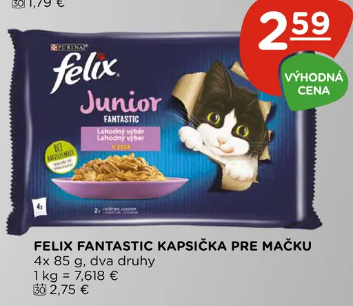 Felix Fantastic kapsička pre mačku Junior